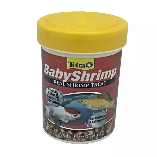 Tetra BabyShrimp, Natural Shrimp Treat For Aquarium Fish, 0.35 oz. EXP 12/26