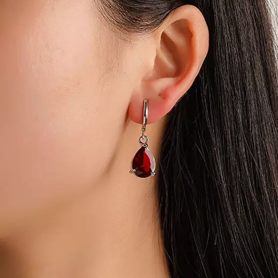 Fashion Cut Zircon Water Drop Stone Earrings For Women Wedding Party Jewelry 