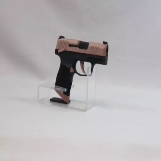 Box of 10 - Handgun Holder Acyclic Stand Display