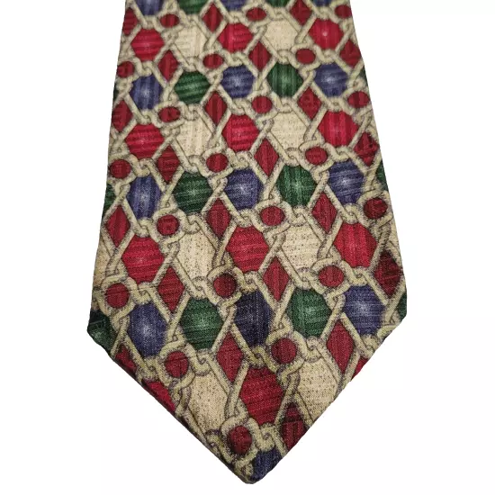 Cervino Alta Moda Colorful Rope Knot Design All Business Handsome SILK Necktie