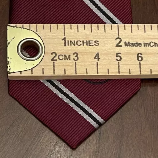 Brooklyn Industries Burgundy Hand Made 100% Silk Men’s Neck Tie Made In China