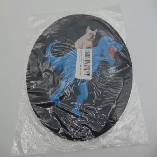 French Bulldog Riding Dinosaur Mouse Pad - 8" Round Non-Slip Neoprene