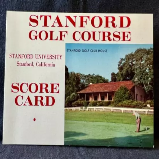 Vintage Unused circa 1966 Stanford University Golf Scorecard - UNMC