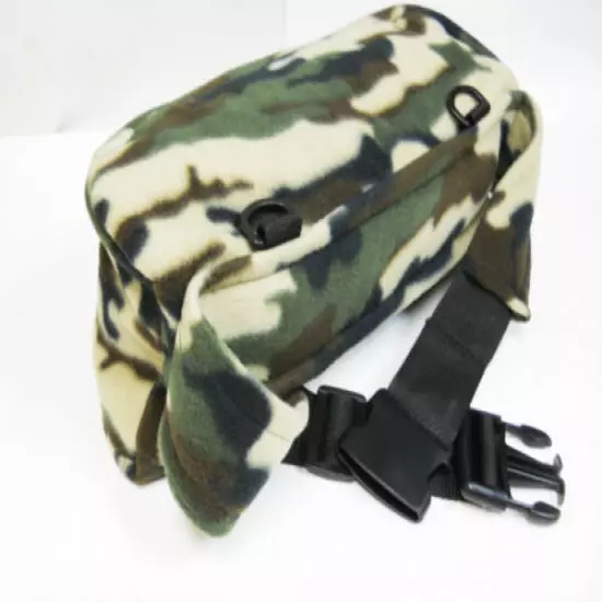 Quiet FANNY PACK Camouflage Waterproof Lined, Archery Hunting Photography 15"