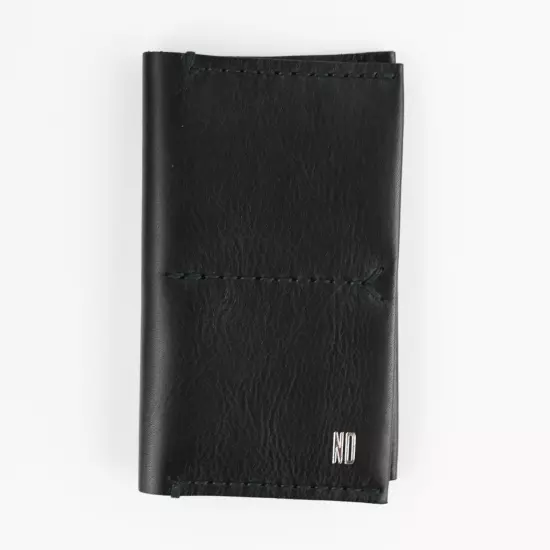 New MADEWELL The Leather Passport Case in True Black Monogram ND