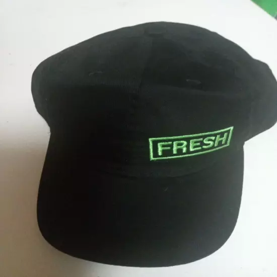 Fresh Subway Strapback Hat Black One Size Embroidered Employee Uniform