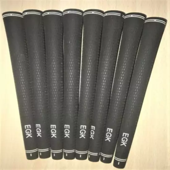 EGK VOLT BLACK OVERSIZE GRIPS .600 CORE SIZE, 8 PACK