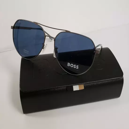 NEW Hugo Boss 1473/F/SK R81 KU Matte Ruthenium Sunglasses G6/2