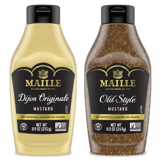 Maille Mustard Squeeze Variety Pack, 4 Count 