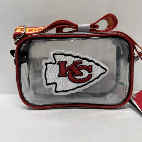 NFL KC Chiefs Clear Crossbody Bag Chiefs Kingdom Foco Purse