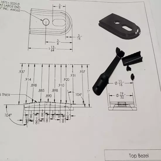 Benjamin 340, 342, 347 high rear sight with elevator & screws 