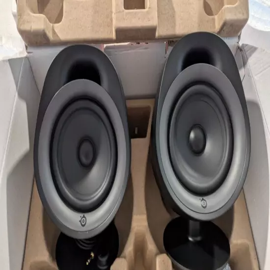 Award Winning SteelSeries Arena 3 BT Speakers w/Polished 4" Drivers (2-Piece) 