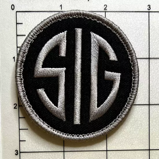 Sig Sauer Firearms Embroidered Hook and Loop Morale Patch