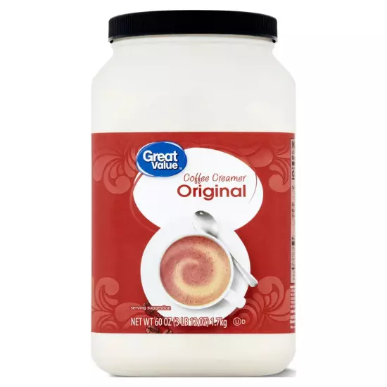 Great Value Original Value Size Coffee Creamer, 60 oz