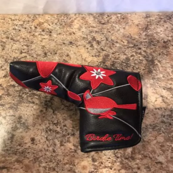 Birdie Time Flower Golf Blade Putter Head Cover Magnetic Odyssey Scotty Cameron