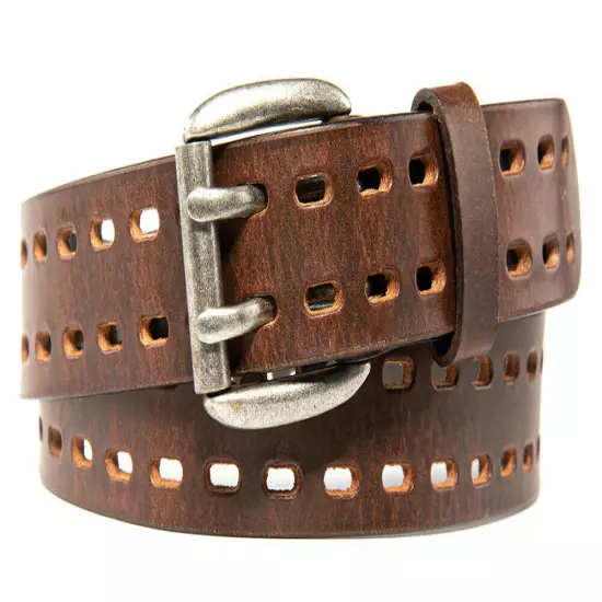 Men’s Top Grain Leather Belts for Men Genuine Solid Belt Workmen 1.5inch Width