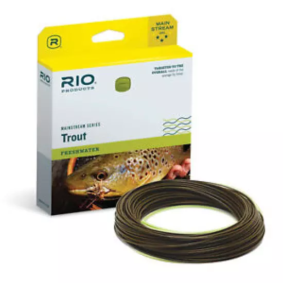 Rio Mainstream Type 3 Full Sinking Trout Fly Line - Brown - Weight Forward