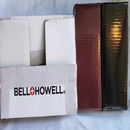 Bell & Howell Men's Stretch Belt (Brown And Black Belt) *Damaged Box* 