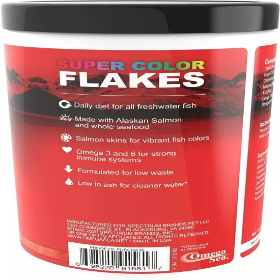 Omega One Super Color Flakes 5.3 oz