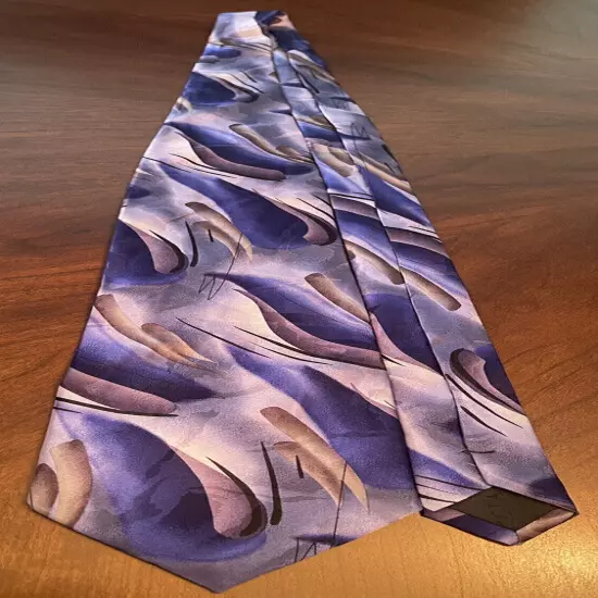 J. Garcia Blue Landscape With Eye Thirty Seven 100% Silk Men’s Neck Tie