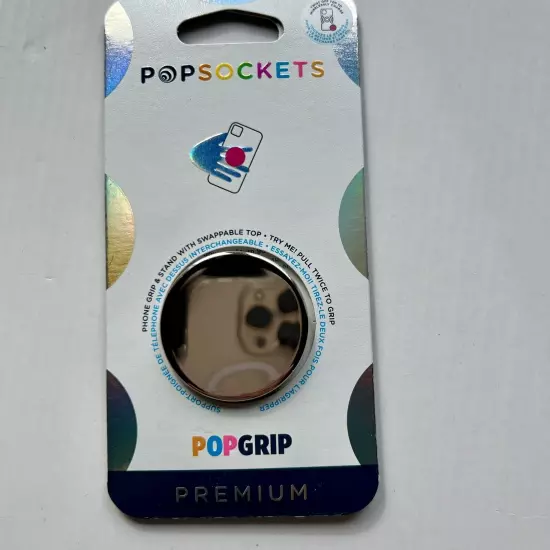 PREMIUM Popsockets PopGrip: Phone Holder & Stand - ALUMINUM Shines ROSE GOLD