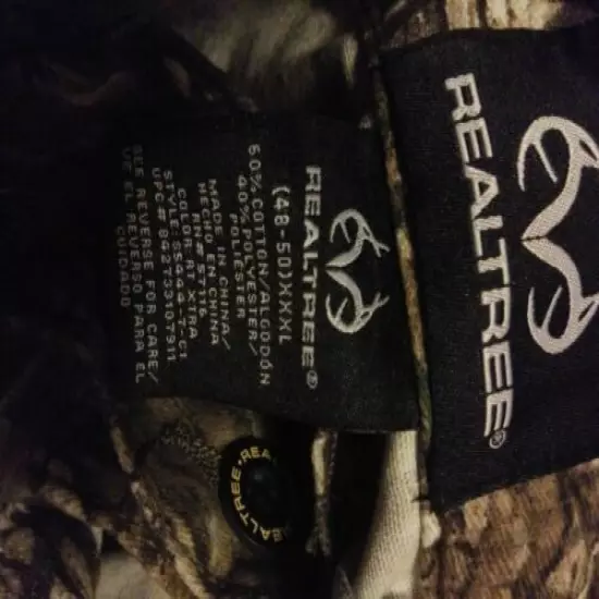 Realtree Xtra Men's 6 Pocket Side Elastic Waistband Cargo Pants Drawstring Leg3X