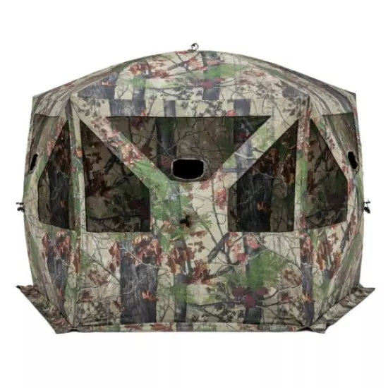 Barronett Blinds Pentagon Pop-Up Large Ground Deer Hunting Blind, Backwoods Camo