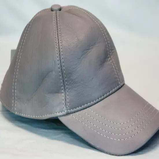 New 100% Real Genuine Lambskin Leather Baseball Cap Hat Sports Visor 40 COLORS