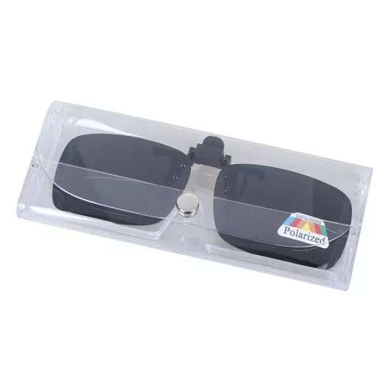 Clip-on Polarized Day Night Vision Flip-up Lens Driving Glasses Sunglasses Y;vm