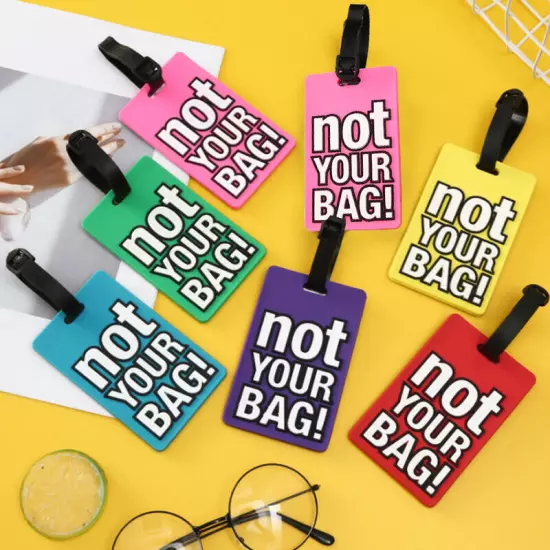 Luggage Tags NOT YOUR BAG Baggage Labels Name Address Suitcase Travel Holiday