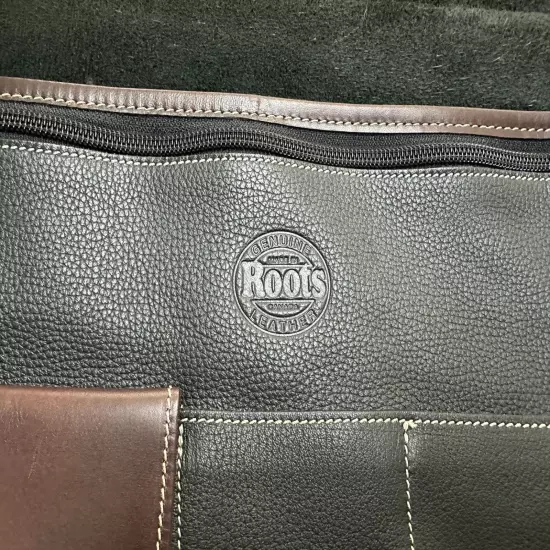 Leather Roots Canada Computer Laptop Bag NBC Embossed Logo