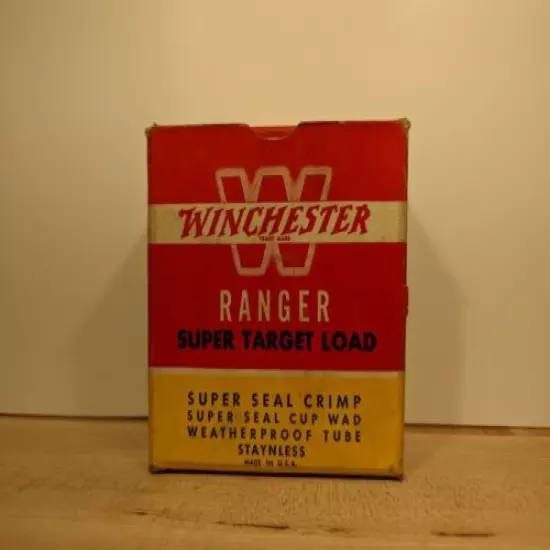 VINTAGE WINCHESTER Ranger Super Target Load 12 Ga Empty Shotshell Box Only