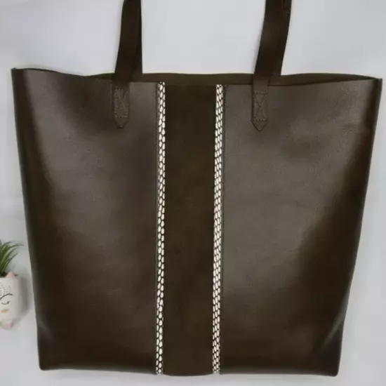 NEW Madewell Transport Tote: Suede Inset Edition