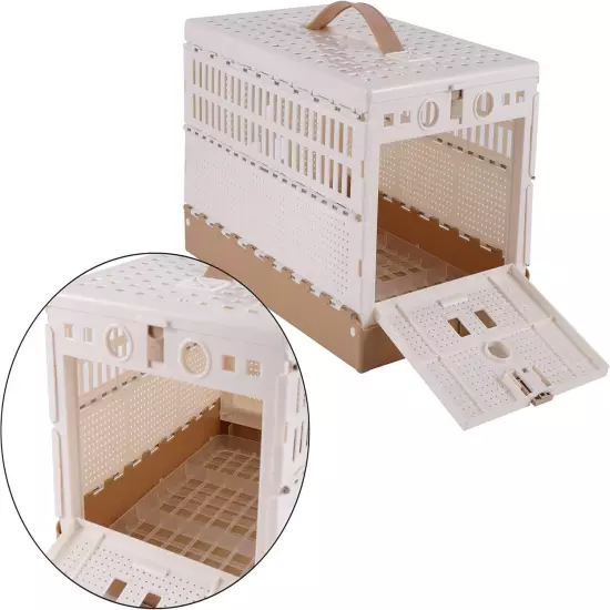 ✅ Plastic Folding Pigeon Cage, Portable Pet Bird Travel Cage Carrier Pigeon Cage