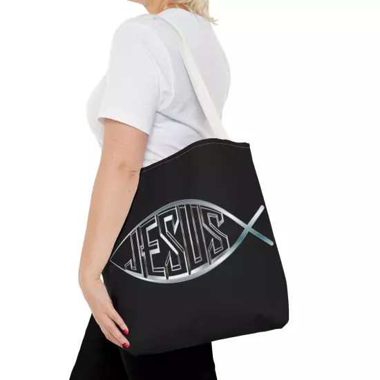 Tote Bag (AOP) - Jesus Fish