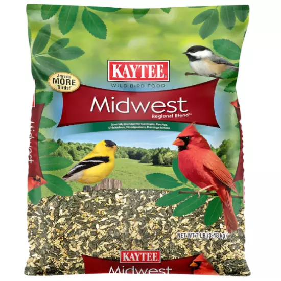 Kaytee Midwest Regional Wild Bird Food, 7 Pound