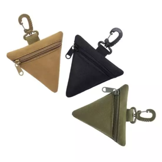 Triangular Tactical Bags Zipper Waist Bag Outdoor Bag Portable Mini EDC Pouch 