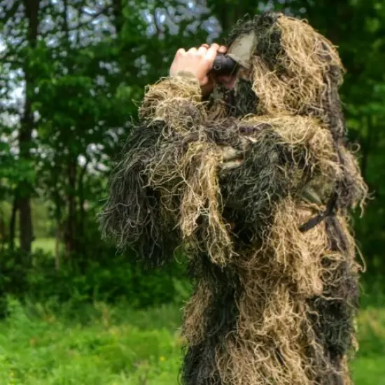 Arcturus Warrior Ghillie Suit | Woodland | 4-Piece Hunting Camo Suit