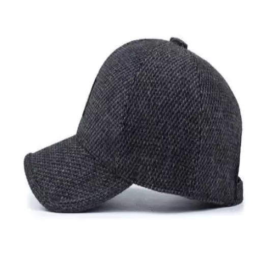 Men's Winter Hat Baseball Hat with Ear Flaps Warm Cotton