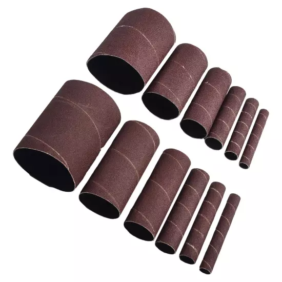 12 X 4.5in Sanding Drum Sleeves Kit Sanding Paper Drum Polishing Tools 80# 120#