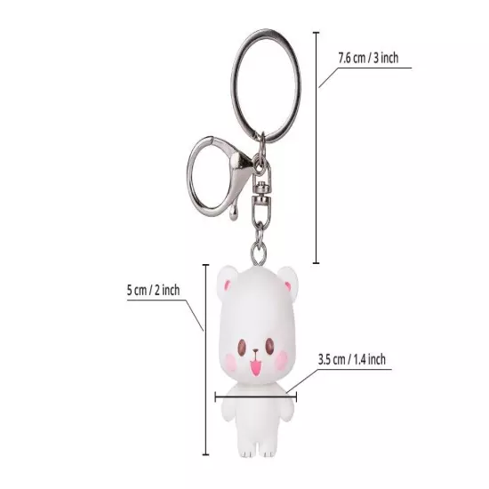 milkmochabear Milk and Mocha Enamel and Figurine Keychain [Choose Variation] NEW