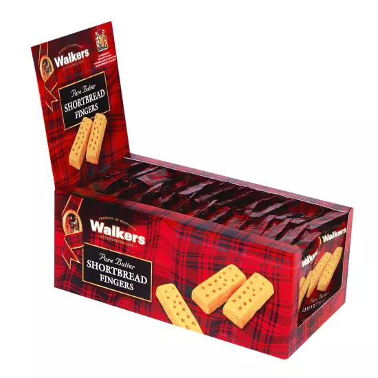 Walker’S All-Butter Shortbread Fingers - 2-Count Snack Packs (Pack of 24) - Auth