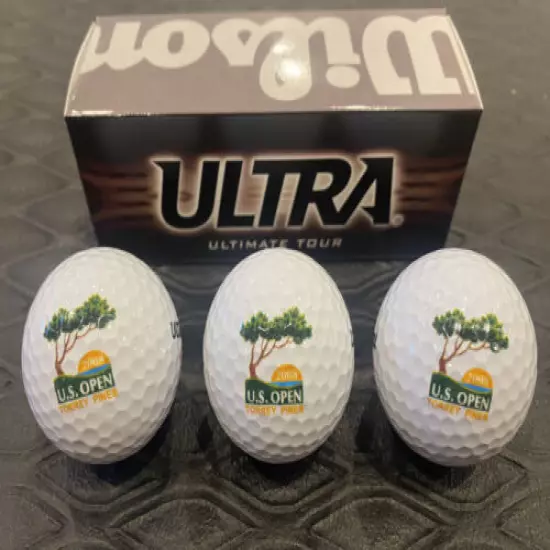 2008 US Open Logo Golf Ball Torrey Pines Tiger Woods Sleeve 3 Balls New 2021