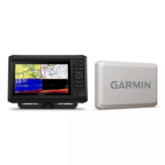 Garmin ECHOMAP 72cv UHD2 Worldwide Basemap Marine GPS Cover Bundle 010-02593-00