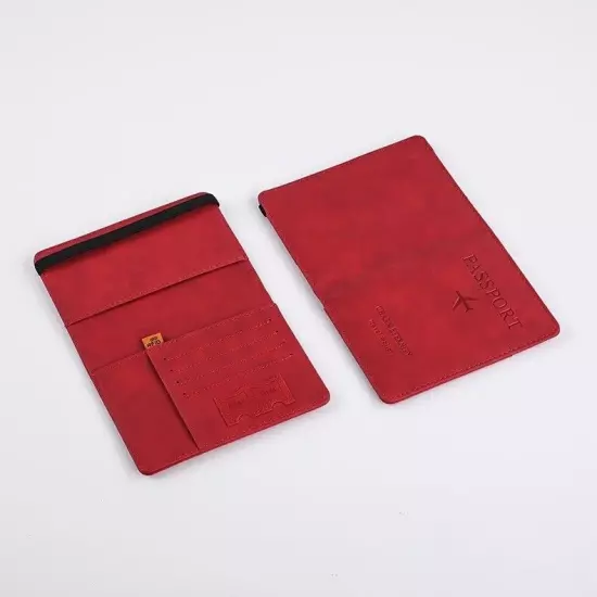 PU Leather Wallet Travel Passport Purse Card