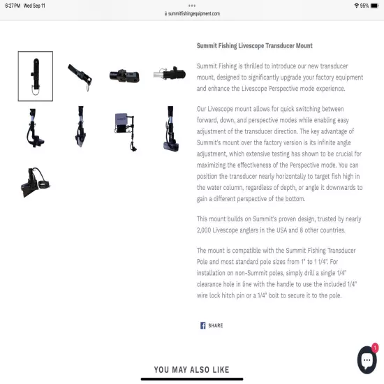 Livescope LVS32 Pole Mount