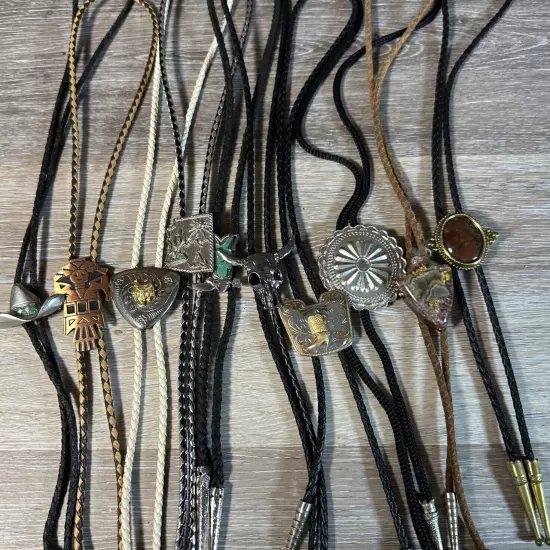 10 BOLO TIE LOT-SEE PICTURES SOUTH WESTERN STYLE LOT 2