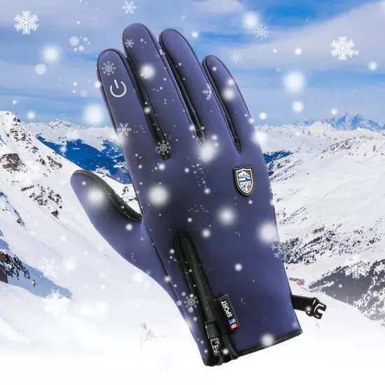 Autumn Winter Men Women Gloves Touch Cold Waterproof Windproof Gloves Outdoor US