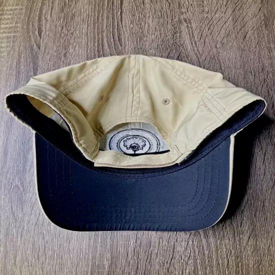 Pukka Headwear Oyster Creek Country Club Plain Logo Golf Hat Cap in Cream Color