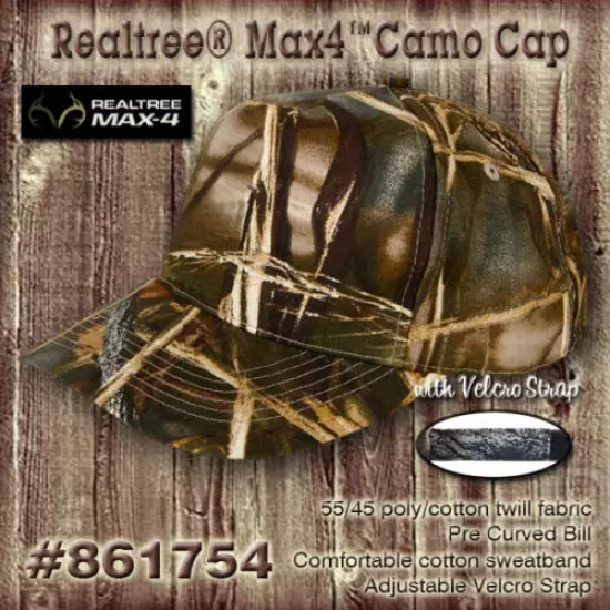 6 Awesome Realtree® Camo Hunting Club Hats with YOUR Club Name (Embroidery)